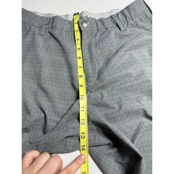 Adidas Shorts Mens 32 Gray Ultimate Dot Plaid Golf Geometric Print - Picture 14 of 14